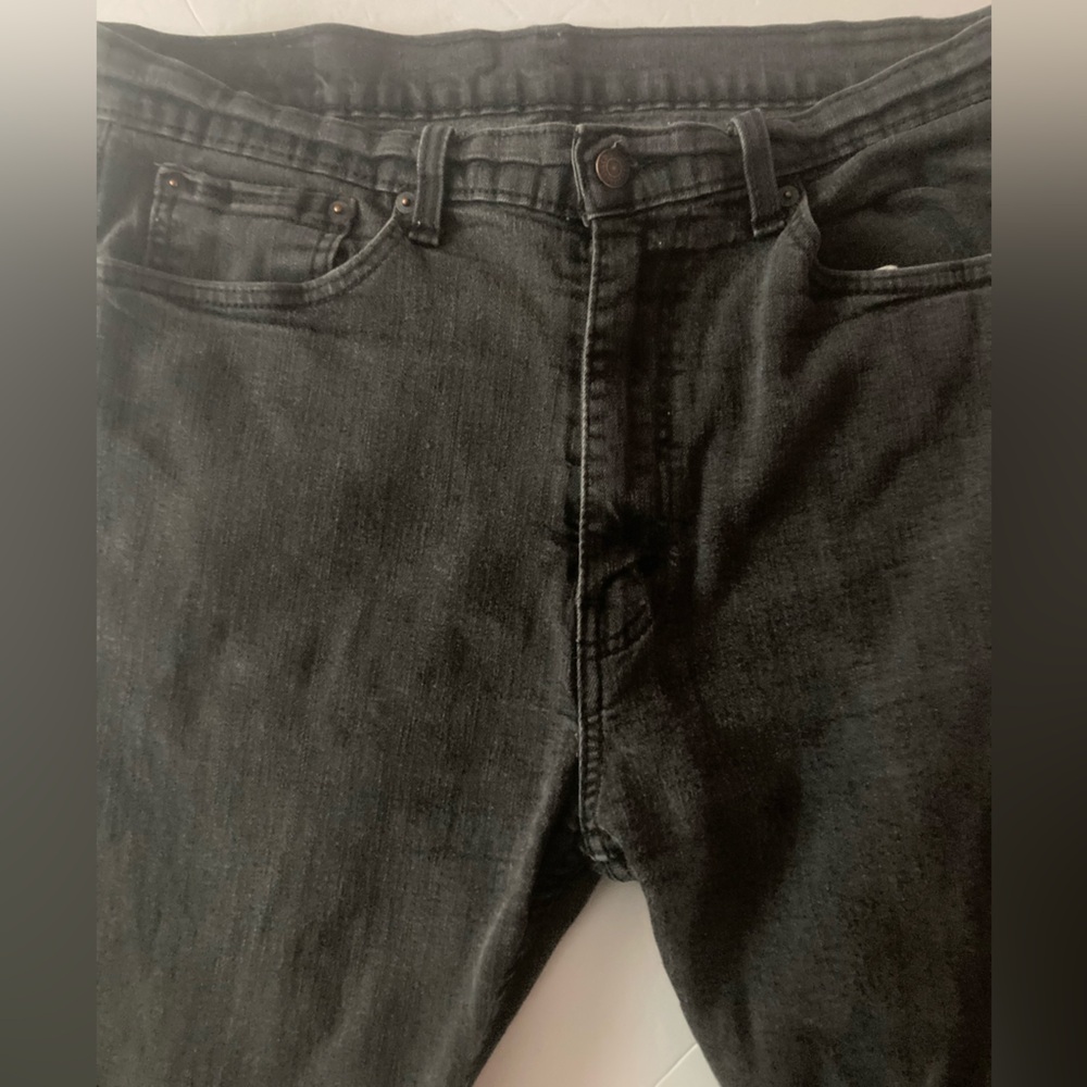 Levi's Men's 36W 31L Black Straight leg Jeans